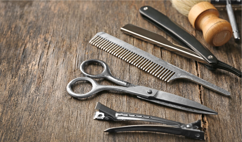 berber, makas, jilet, tarak