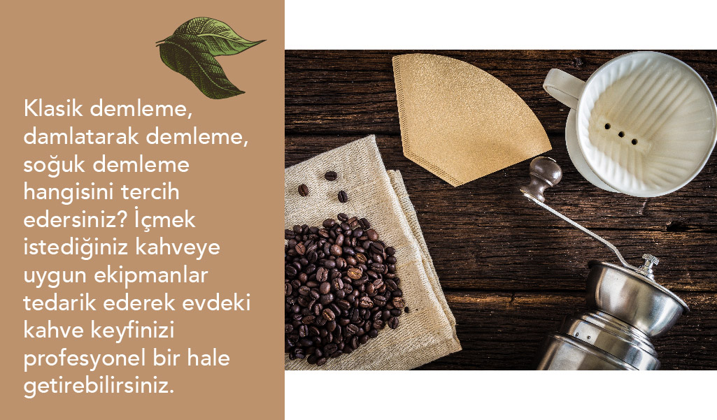 sablon evde kahve yapımı